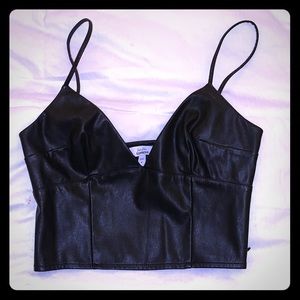 EXPRESS Black Crop Top